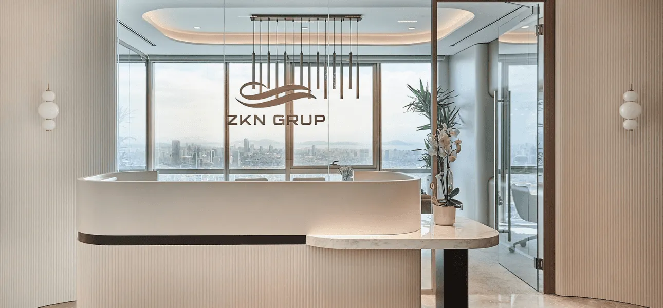 Modern Kurumsal Resepsiyon Tasarımı