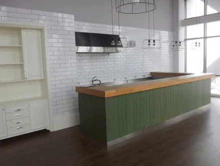 Ahşap Tezgahlı Özel Tasarım Ada Mutfak