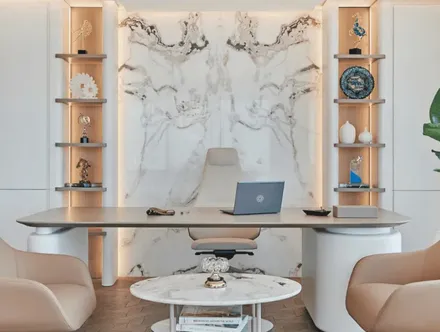 Simetrik ve Aydınlık Yönetici Ofisi Tasarımı